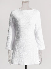 Mini-robe à lacets et paillettes avec nœud
